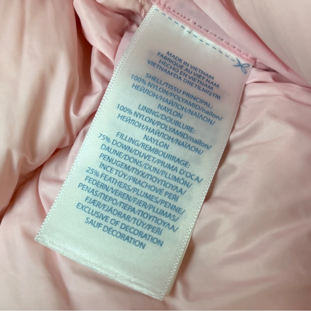 Ralph Lauren Baby Pink Puffer Snowsuit With Mittens & Booties Size 3M