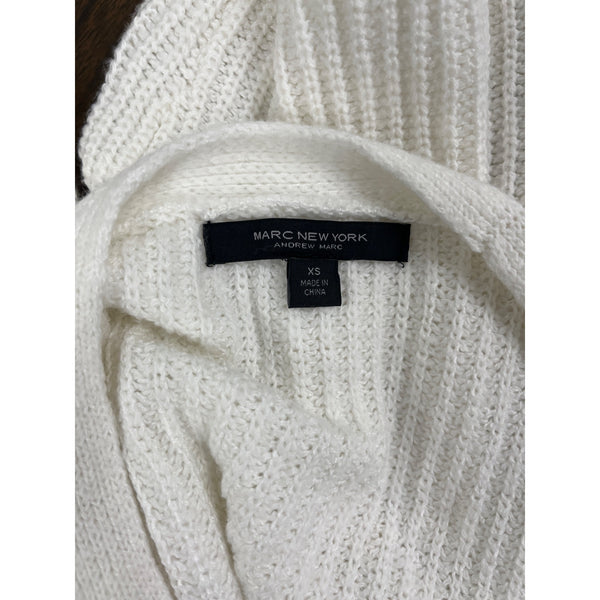 Marc New York White Knit Button-Up Cardigan Size XS