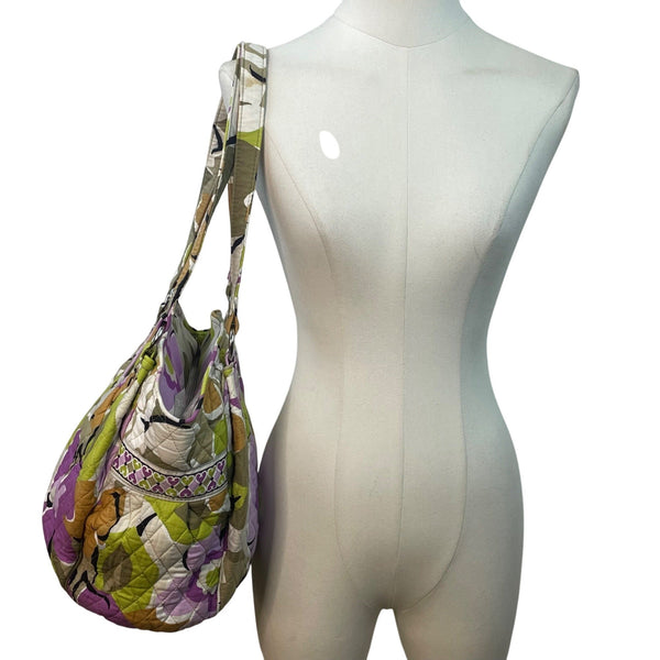 Vera Bradley Quilted Floral Print Zipper Closure & Interior Pockets Tote Bag