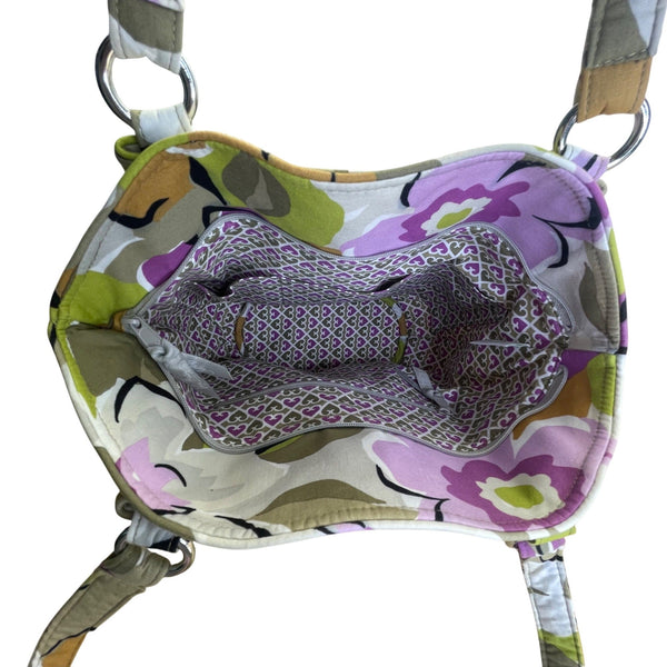 Vera Bradley Quilted Floral Print Zipper Closure & Interior Pockets Tote Bag