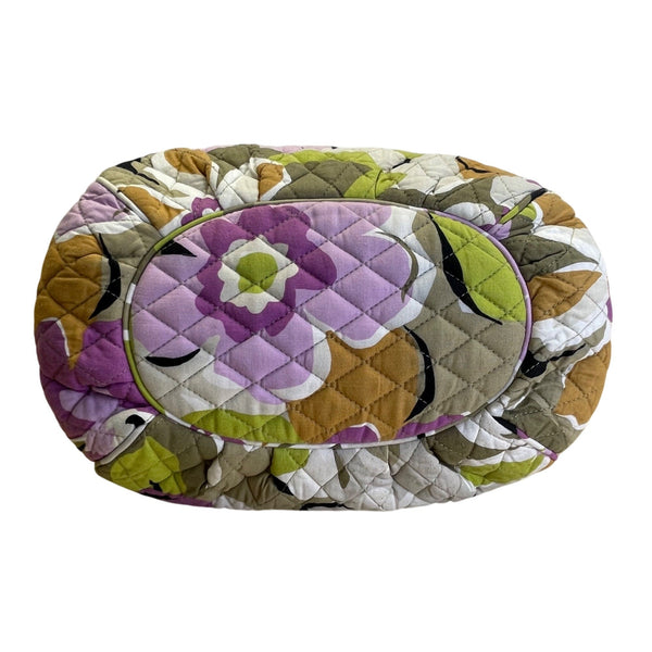 Vera Bradley Quilted Floral Print Zipper Closure & Interior Pockets Tote Bag
