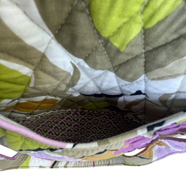 Vera Bradley Quilted Floral Print Zipper Closure & Interior Pockets Tote Bag
