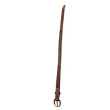 Cry Baby Ranch Embossed Leather Belt With Floral Design & Brass Buckle