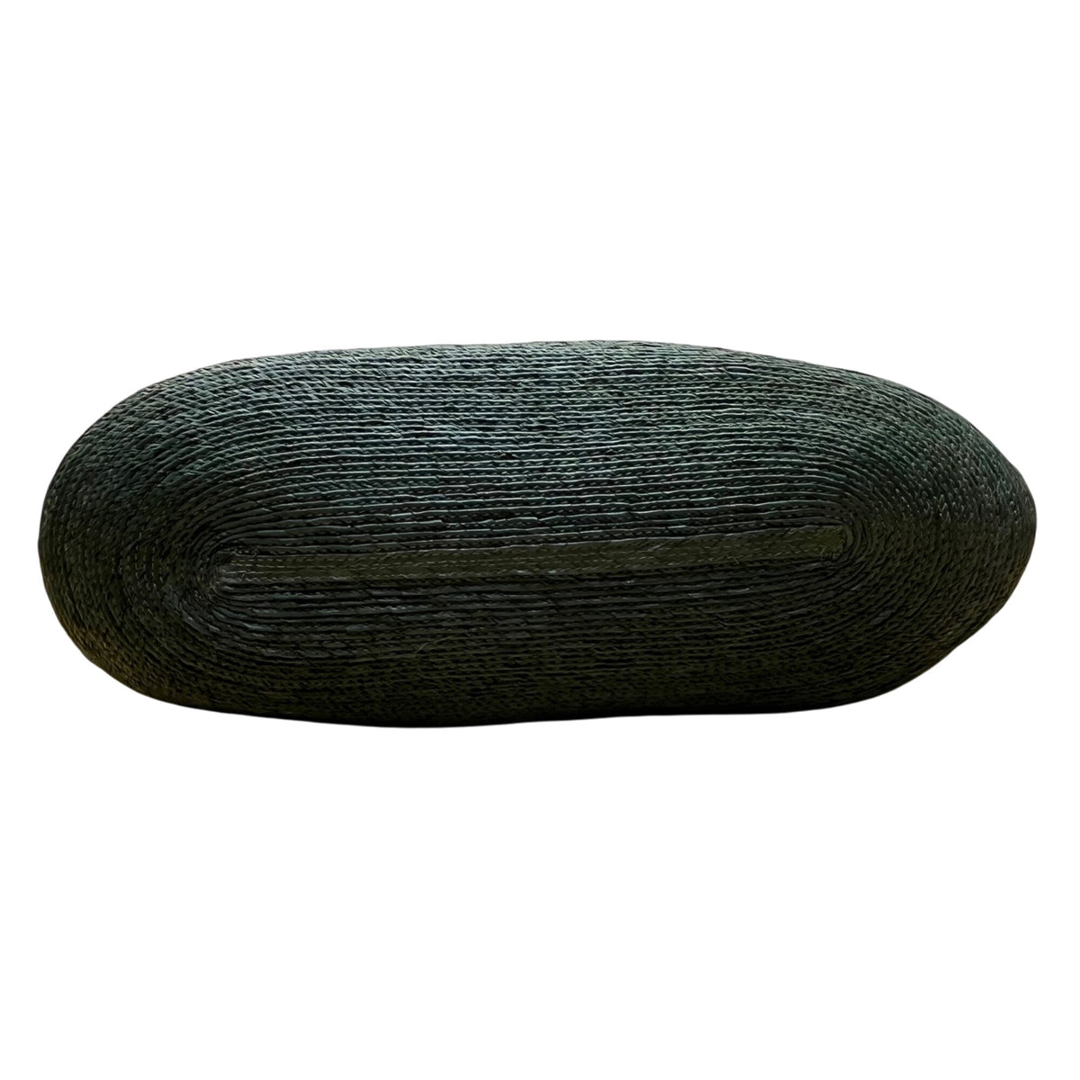 Handmade Woven Straw Women’s Natural & Green/Yellow Colorblock Tote Bag