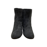 Stuart Weitzman Women’s Grey Suede Side Zipper Block Heel Ankle Boots 11M - New