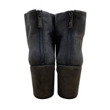 Stuart Weitzman Women’s Grey Suede Side Zipper Block Heel Ankle Boots 11M - New