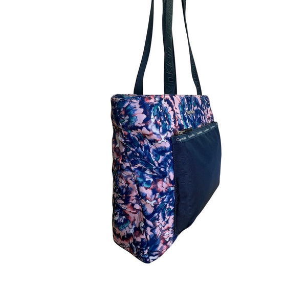 Calvin Klein Multi-Color Floral Print With Adjustable Straps Tote Bag Size M
