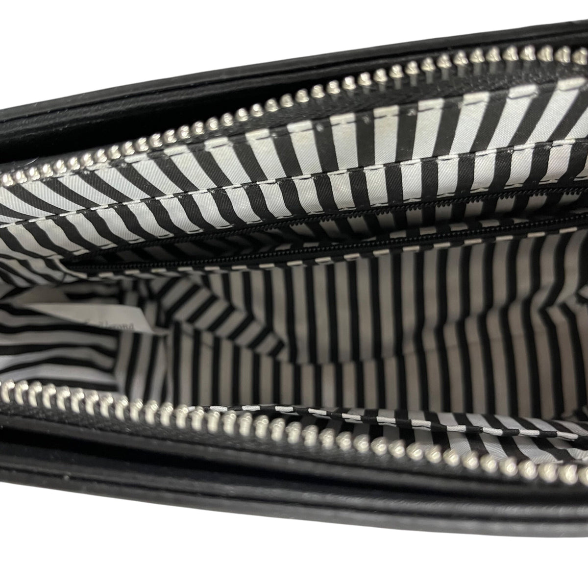 KNM Womens Black Faux Leather Studded Chain Shoulder Bag Small