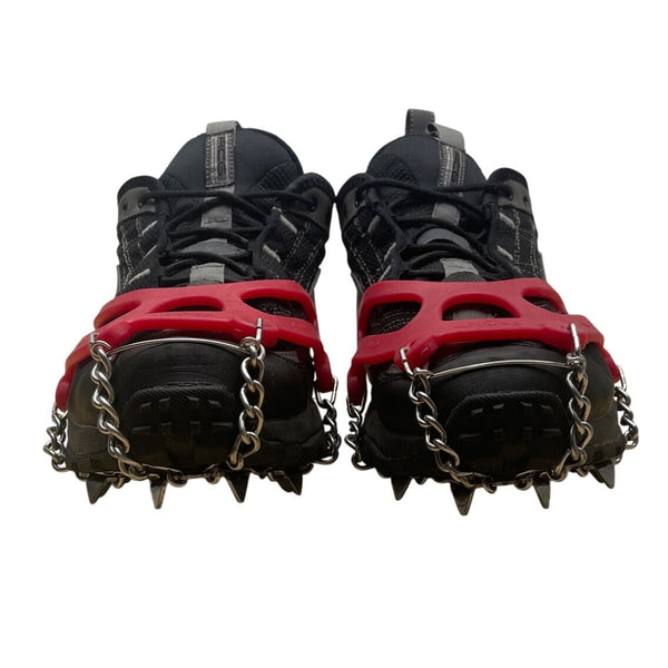 Nike Air Mens Black & Gray Gore-Tex XCR Kahtoola Ice Grips Hiking Shoes Sz 12.5