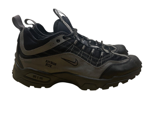 Nike Air Mens Black & Gray Gore-Tex XCR Kahtoola Ice Grips Hiking Shoes Sz 12.5
