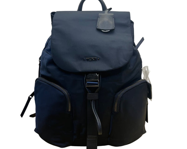 Tumi Women’s Navy Nylon With Multiple Pockets Versatile Stylish Design Backpack