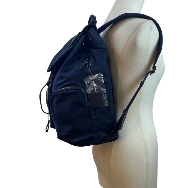 Tumi Women’s Navy Nylon With Multiple Pockets Versatile Stylish Design Backpack