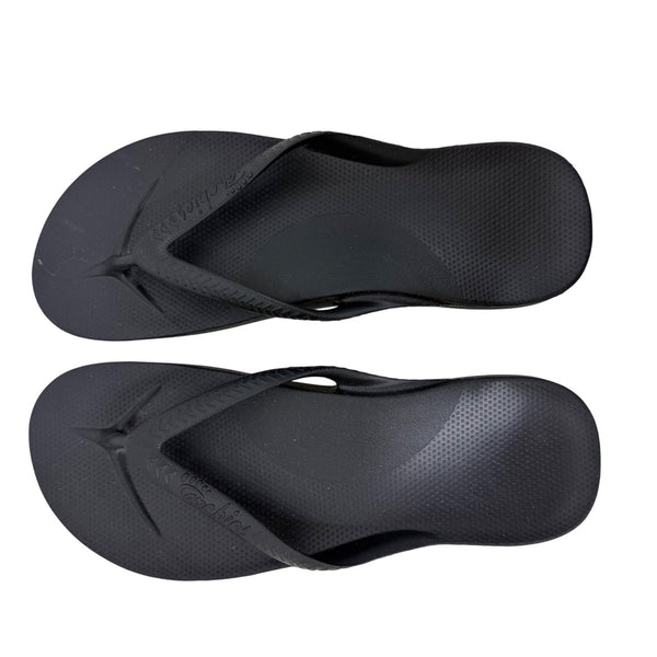 Cabelas Mens Black Rubber Flip Flops Size US 9 Casual Durable Comfortable Sandals