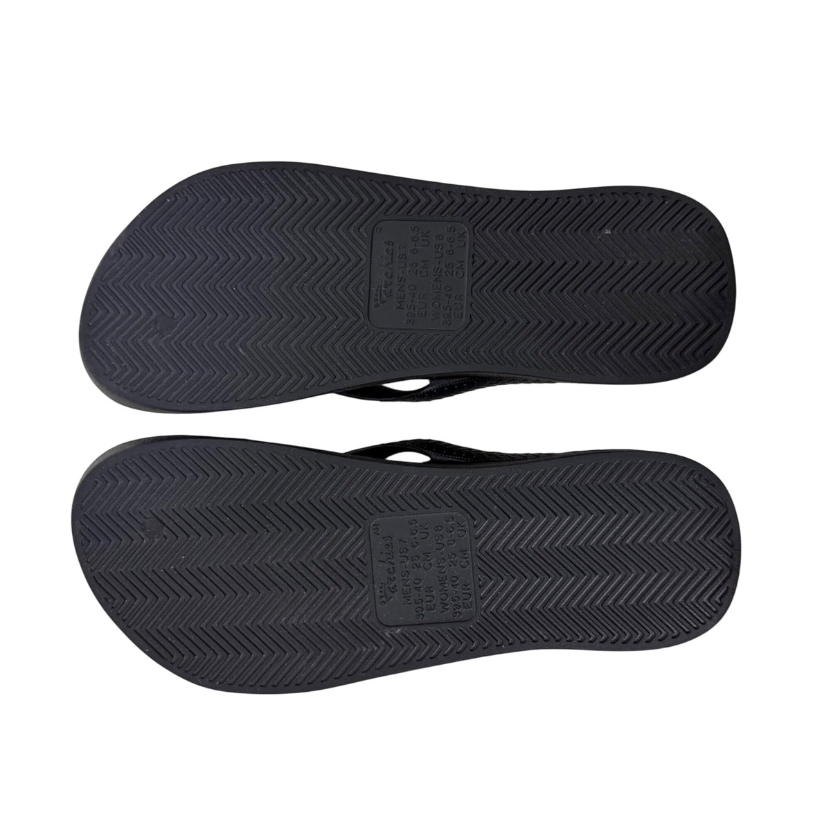 Cabelas Mens Black Rubber Flip Flops Size US 9 Casual Durable Comfortable Sandals