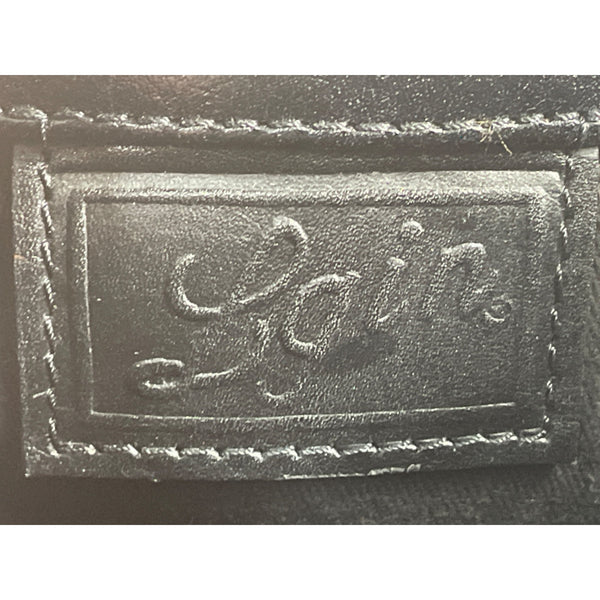 Lgin Women's Black Leather Crossbody Tote Bag Sz M
