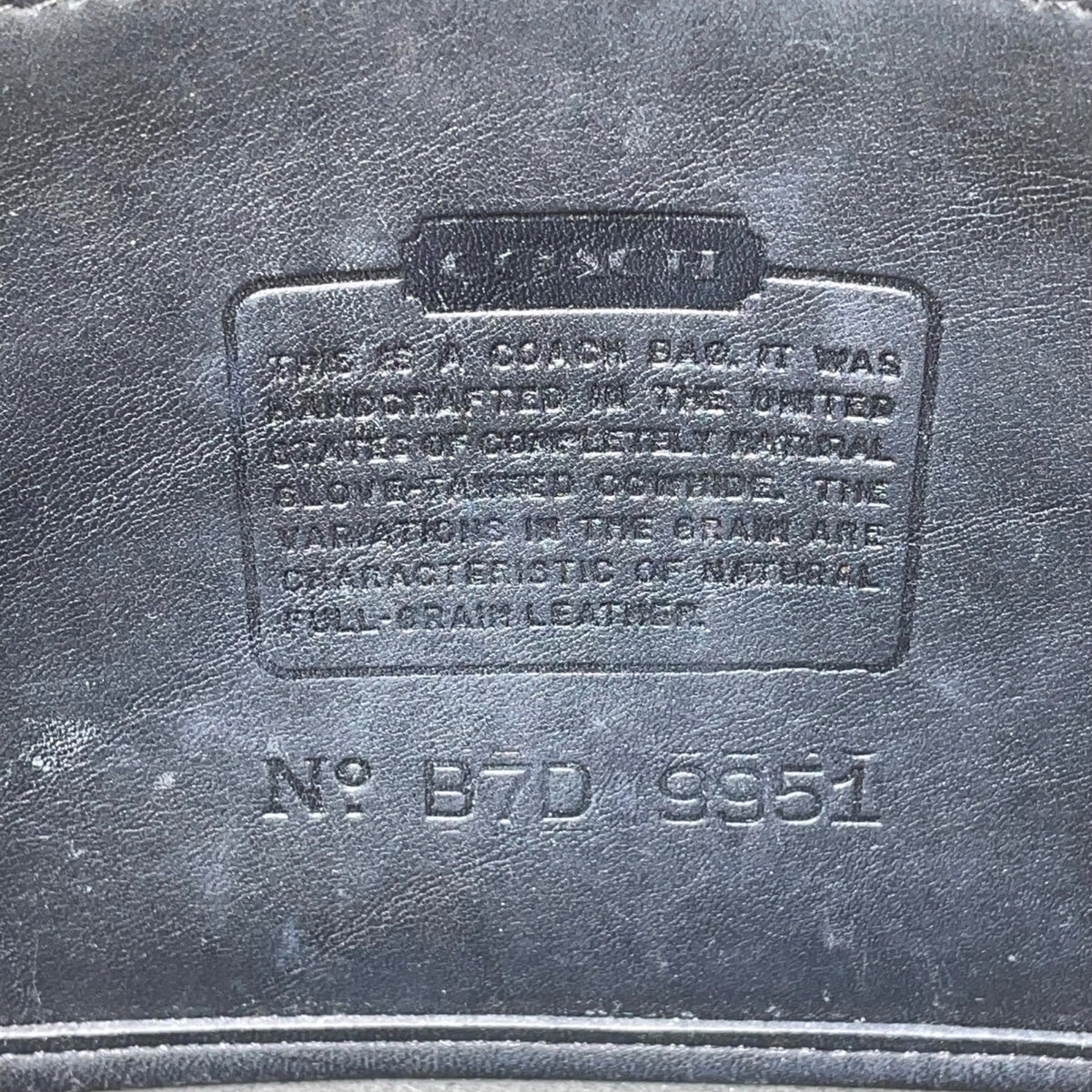 Coach Women’s Blue Leather Adjustable Strap Flap Closure Crossbody Bag