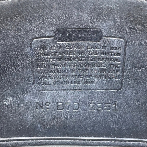 Coach Women’s Blue Leather Adjustable Strap Flap Closure Crossbody Bag