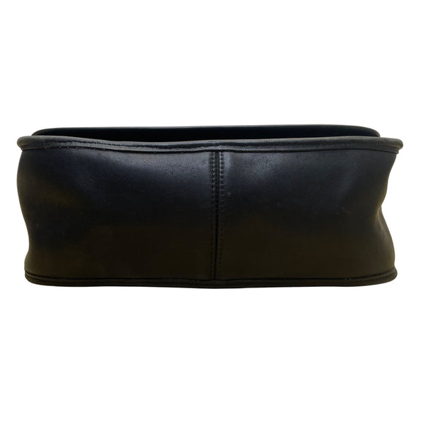 Coach Women’s Blue Leather Adjustable Strap Flap Closure Crossbody Bag