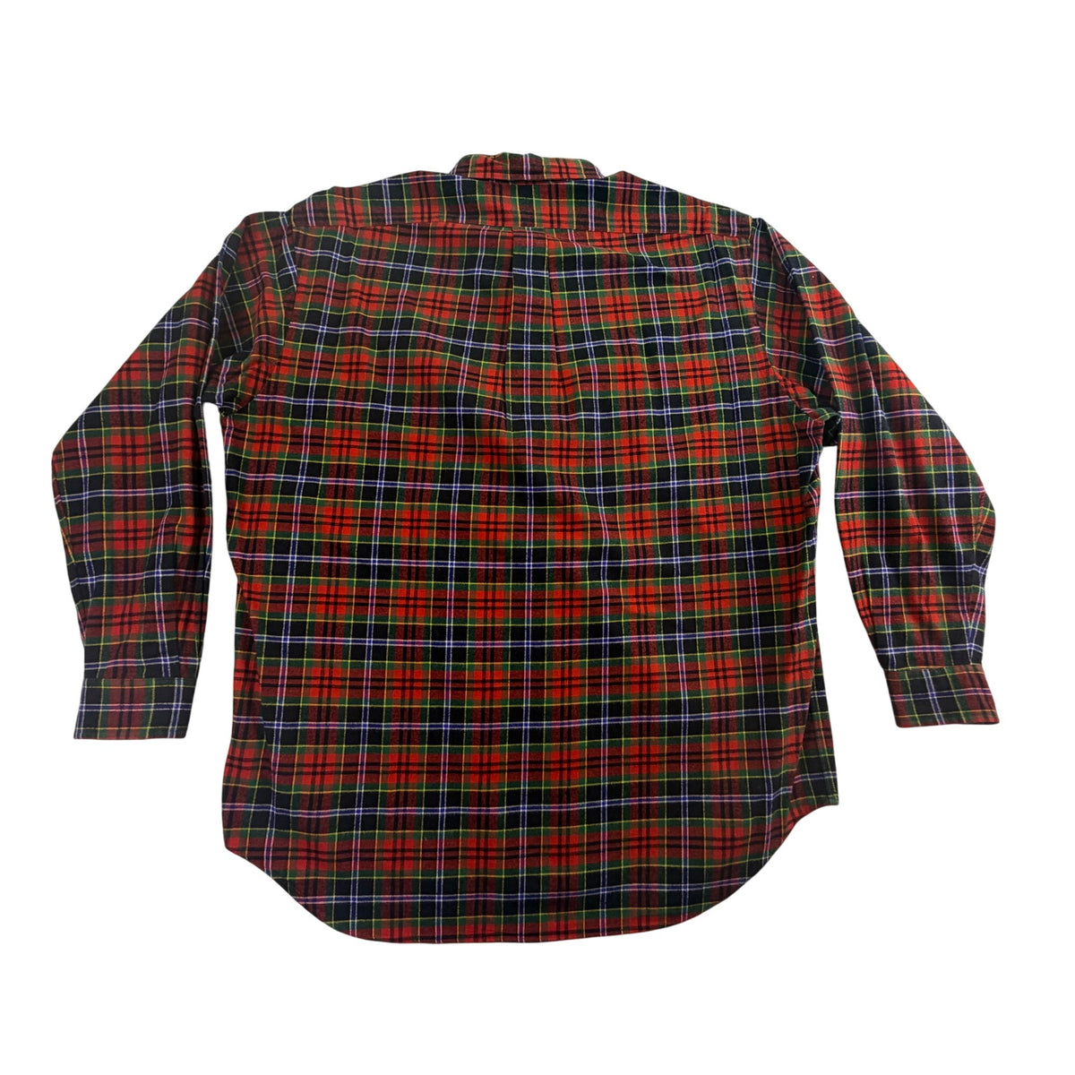 Ralph Lauren Mens Multicolor 100% Cotton Plaid Button-Down Shirt Size L