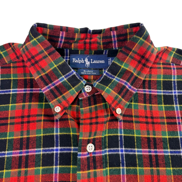 Ralph Lauren Mens Multicolor 100% Cotton Plaid Button-Down Shirt Size L