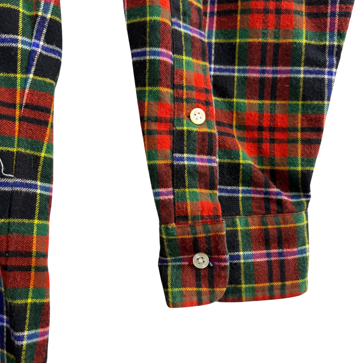 Ralph Lauren Mens Multicolor 100% Cotton Plaid Button-Down Shirt Size L