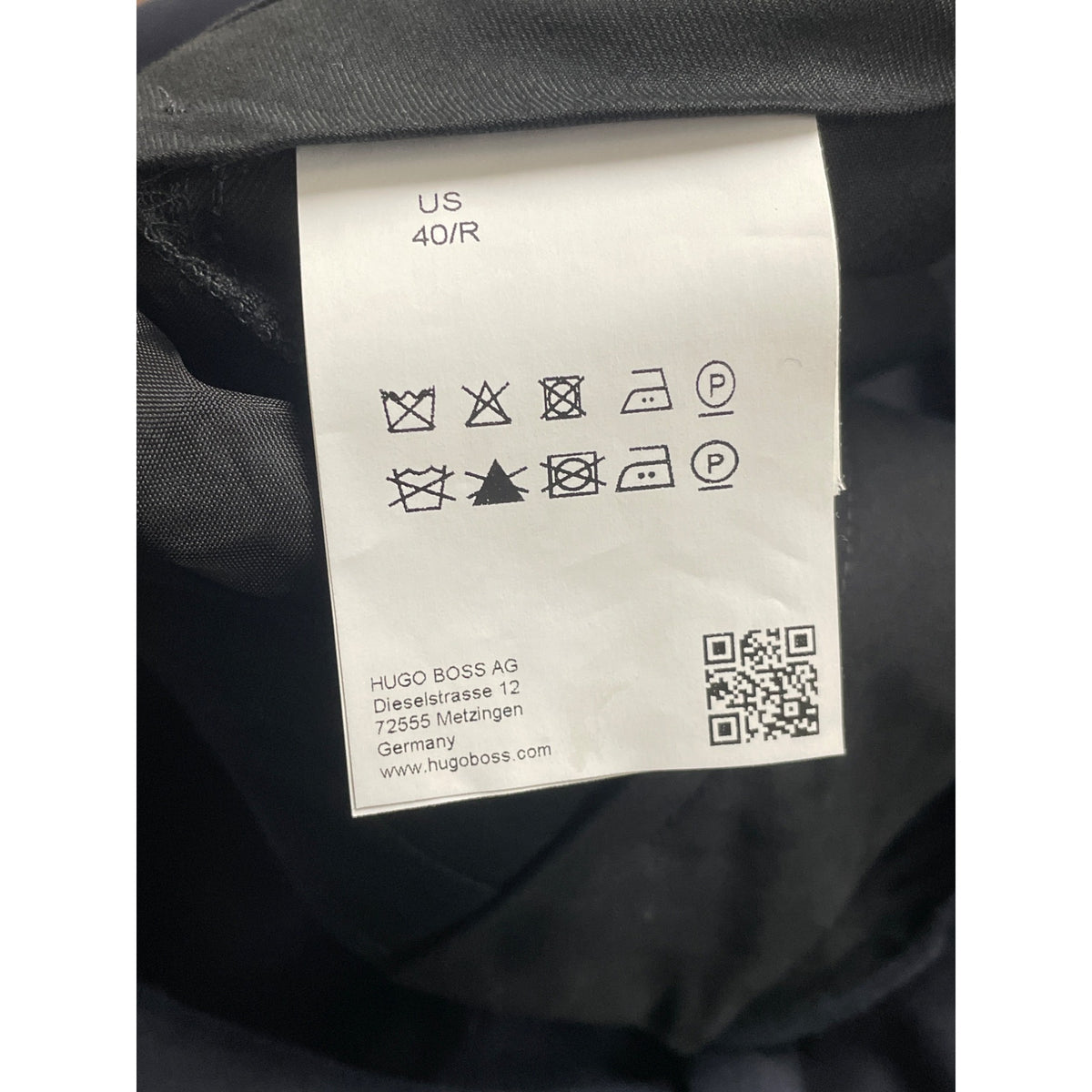 Hugo Boss Mens Navy Dress Pants Size 40R Modern Tailored Fit - New