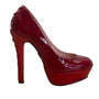 Betsey Johnson Women's Red Patent Leather Dita Platform High Heel Size 6.5M