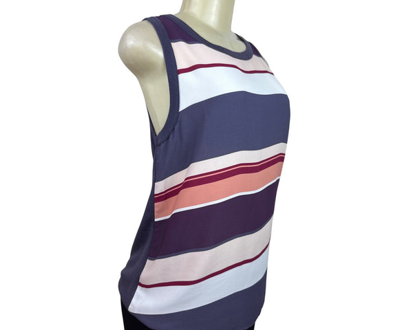 Loft Outlet Striped Sleeveless Tank Top Multicolor Sz XS