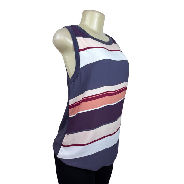 Loft Outlet Striped Sleeveless Tank Top Multicolor Sz XS