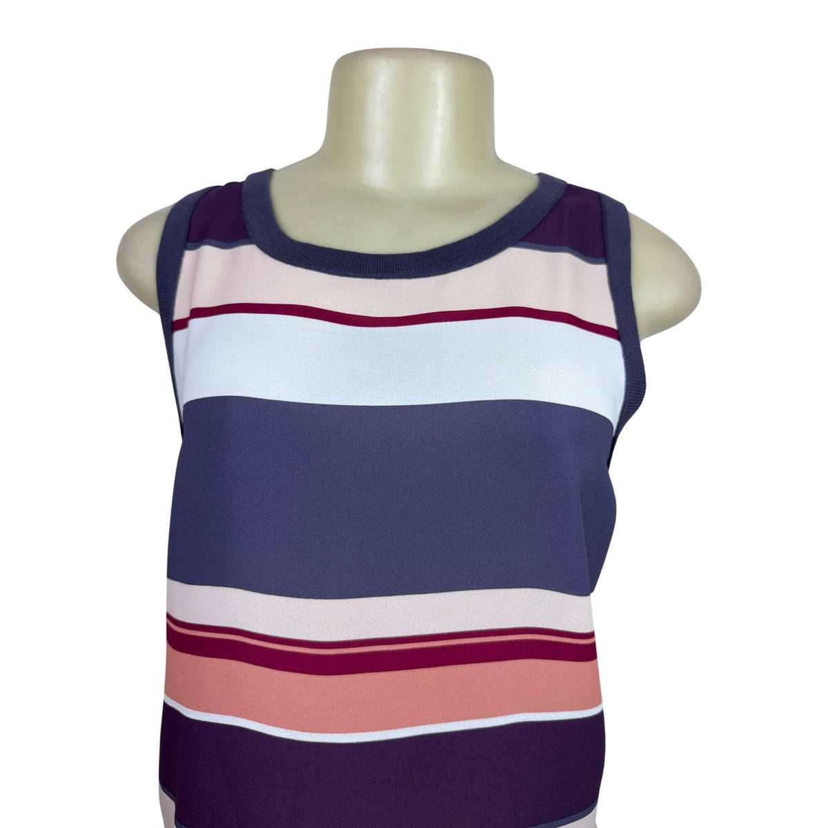 Loft Outlet Striped Sleeveless Tank Top Multicolor Sz XS