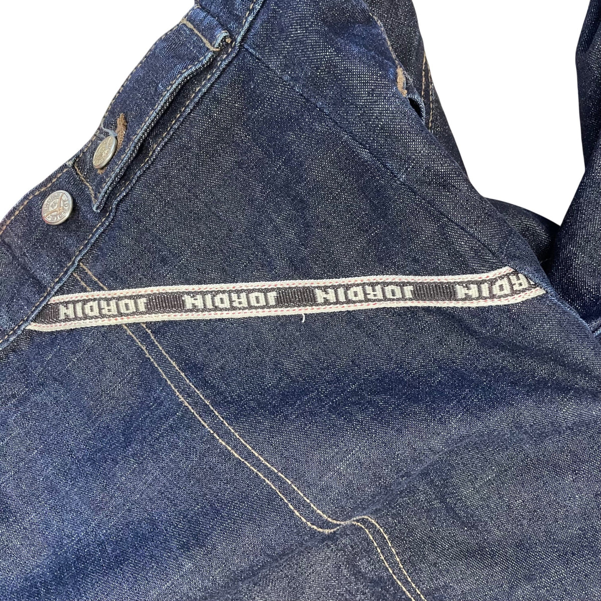 Jordin Mens Blue Denim Jacket Full Zip Cotton Casual Workwear Style Size L