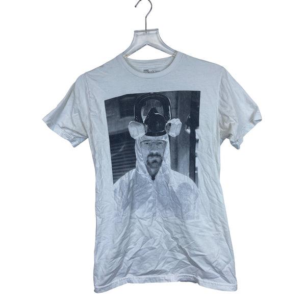 Breaking Bad Mens White Graphic Short-Sleeve T-Shirt Hazmat Design Size M