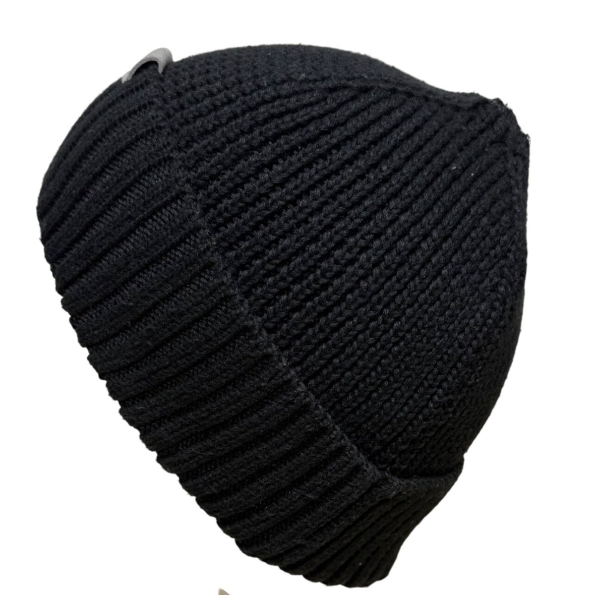Adidas Unisex Black Ribbed Knit Beanie Recycled Polyester OSFW