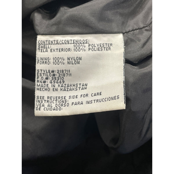 Mulberry Street Women’s Black Hooded Anorak Jacket Drawstring Waist Size M