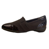 Clarks Womens Brown Crocodile Embossed Patent Accents Slip-On Shoes Size 9M