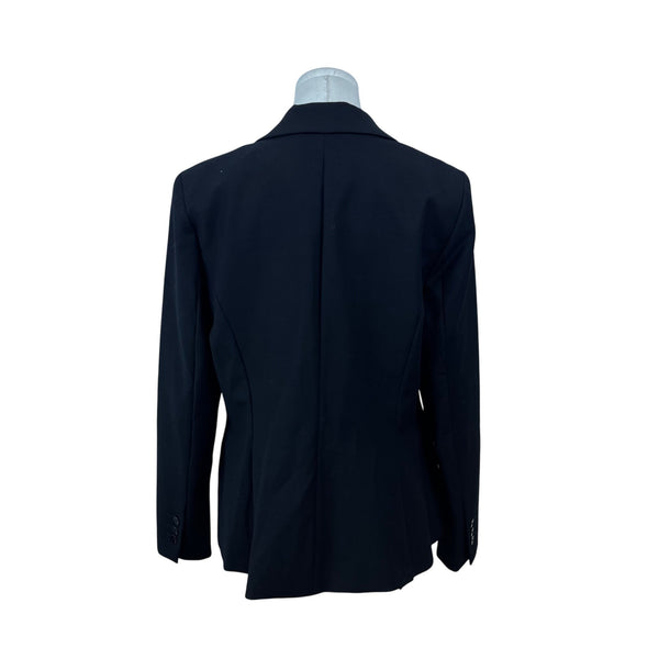 White House Black Market Women’s Black Blazer Button Front Jacket Size 14