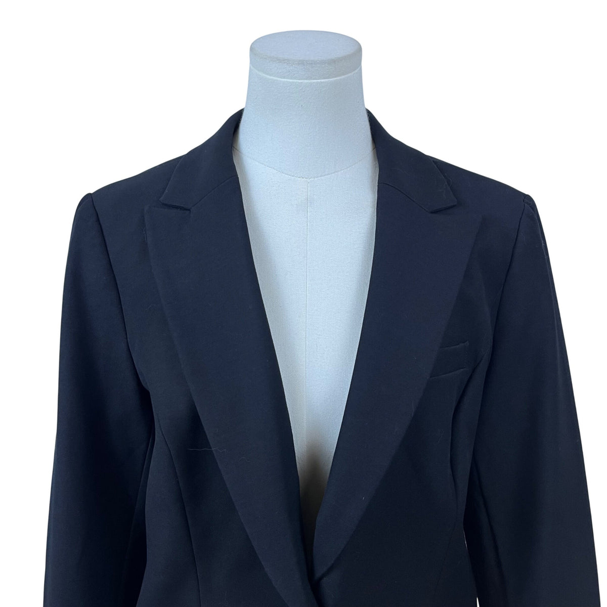 White House Black Market Women’s Black Blazer Button Front Jacket Size 14