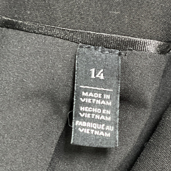 White House Black Market Women’s Black Blazer Button Front Jacket Size 14