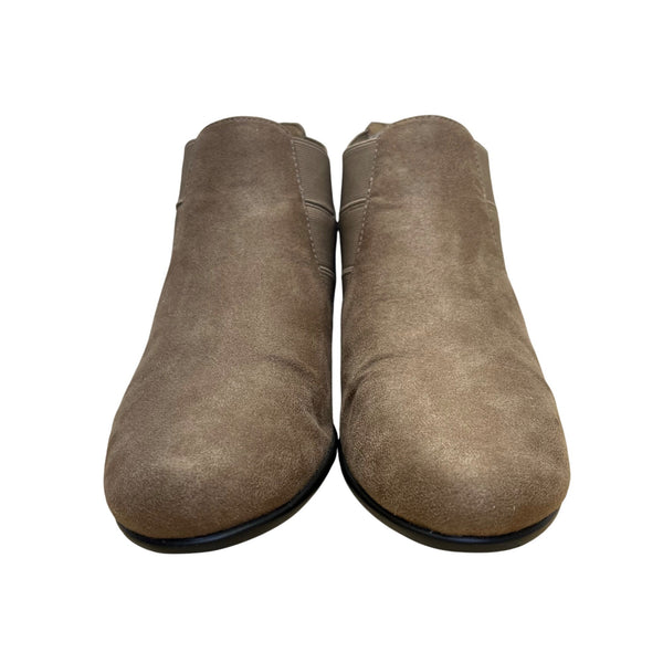 A2 By Aerosoles Women’s Brown Suede With Zipper Closure  Wedge Booties Size 7.5M