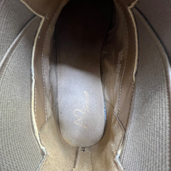 A2 By Aerosoles Women’s Brown Suede With Zipper Closure  Wedge Booties Size 7.5M