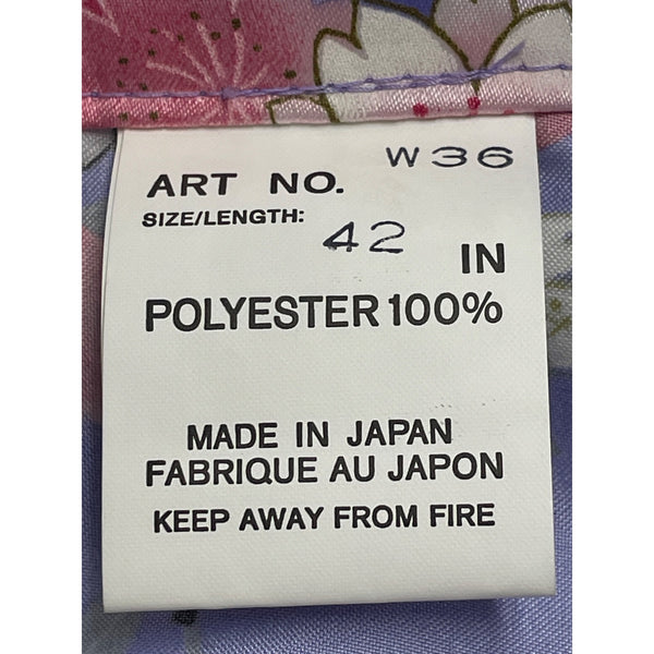 Juguemh Womens Purple Polyester Floral Kimono Robe With Belt Size 42