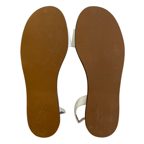 Steve Madden Alina Women’s White Slingback Rubber Sole Shoes Sandals 9.5M