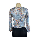 Periscope Youth Girls Floral & Script Print Long Sleeve Top L 14/16