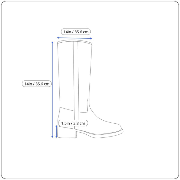 Hunter Women’s Navy Blue Tall Adjustable Strap Rubber Waterproof Rain Boots