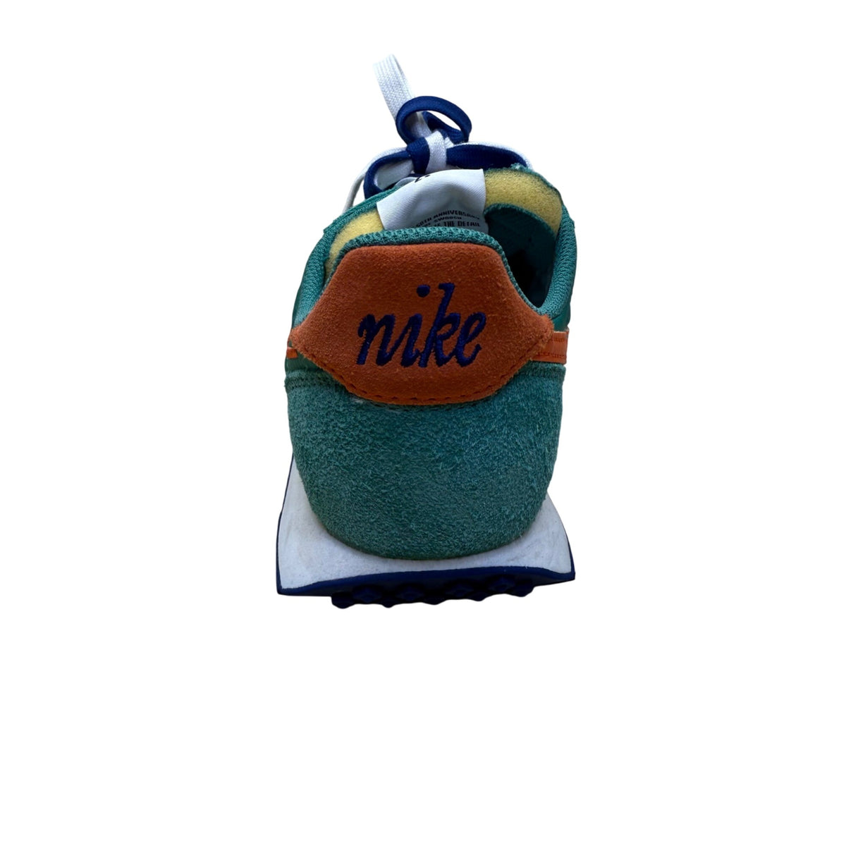 Nike Mens Green & Orange Retro Running Shoes Size 8.5 Comfortable Mesh Fabric DH4390