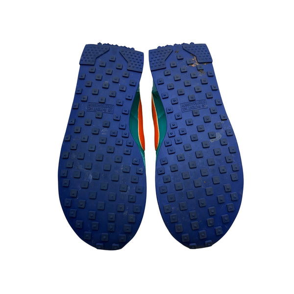 Nike Mens Green & Orange Retro Running Shoes Size 8.5 Comfortable Mesh Fabric DH4390