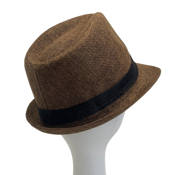 Andaz Men's Brown Pinch Top Fedora Hat NWT