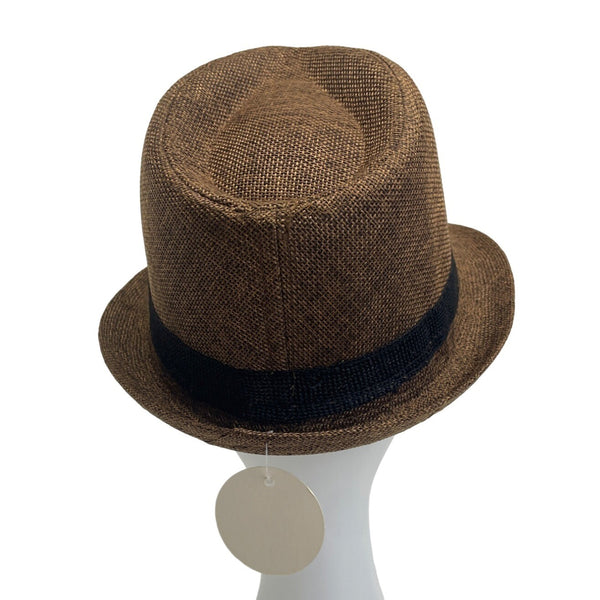 Andaz Men's Brown Pinch Top Fedora Hat NWT