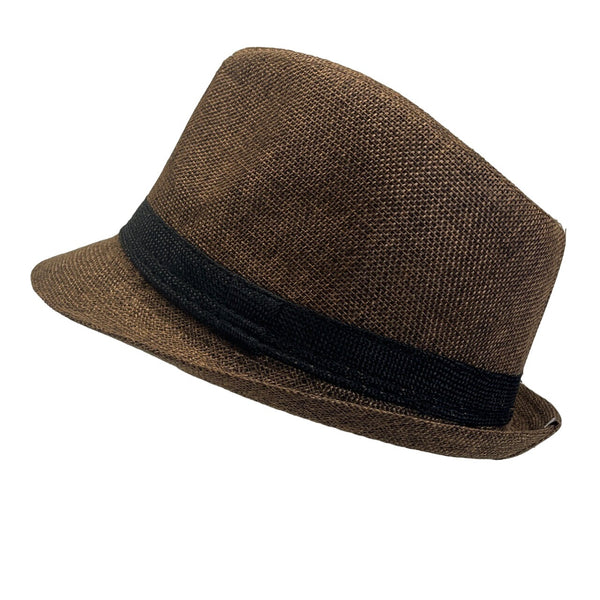 Andaz Men's Brown Pinch Top Fedora Hat NWT