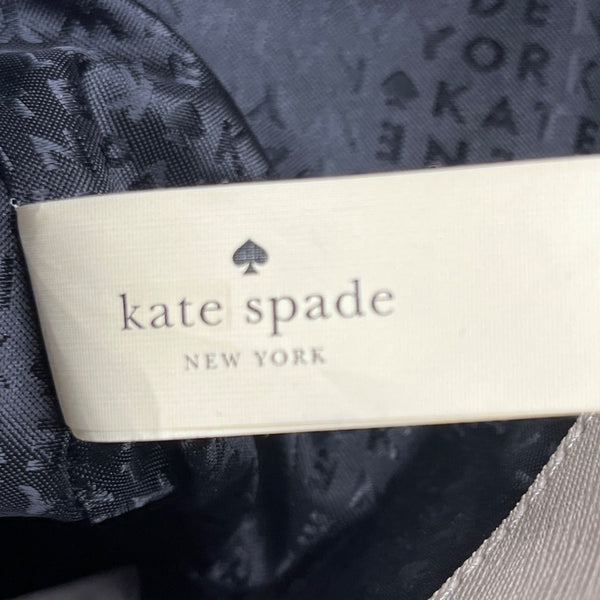 Kate Spade Beige & Black Two Tone Leather Adjustable Handles Tote Bag Sz L